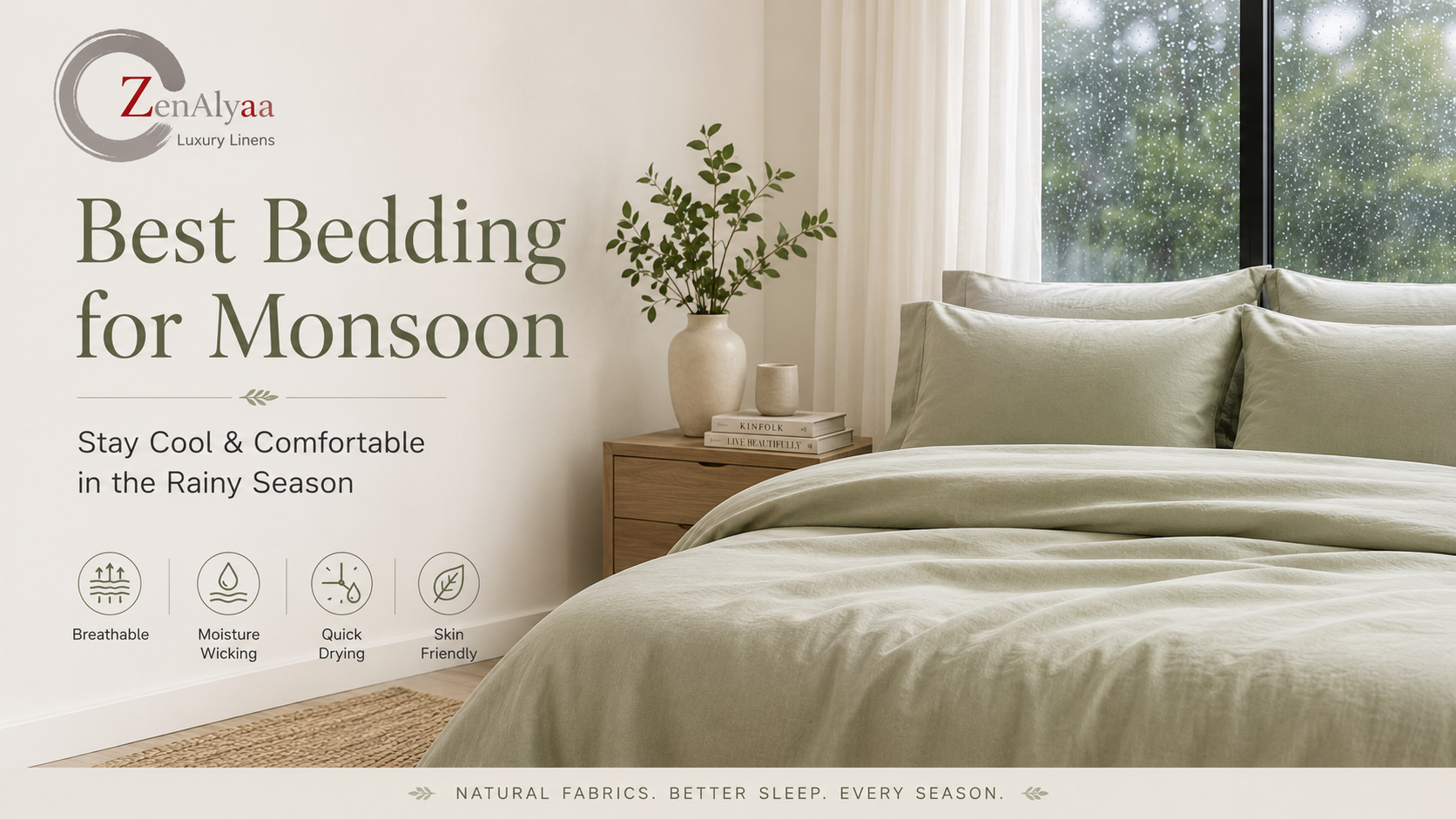 Best Bedding for Monsoon in India: Stay Cool & Comfortable in the Rainy Season