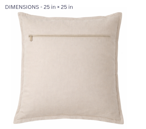 Sandstone Floral Embroidery Cushion