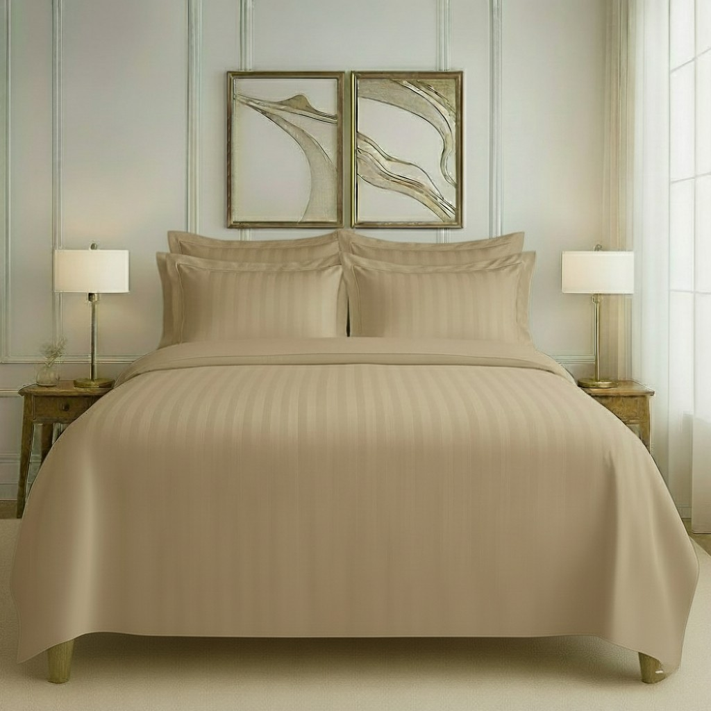 550 TC Stripes Collection - Cappuccino