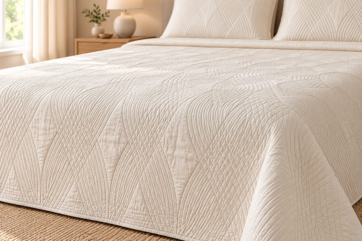 Premium Bedspread Collection - Ivory