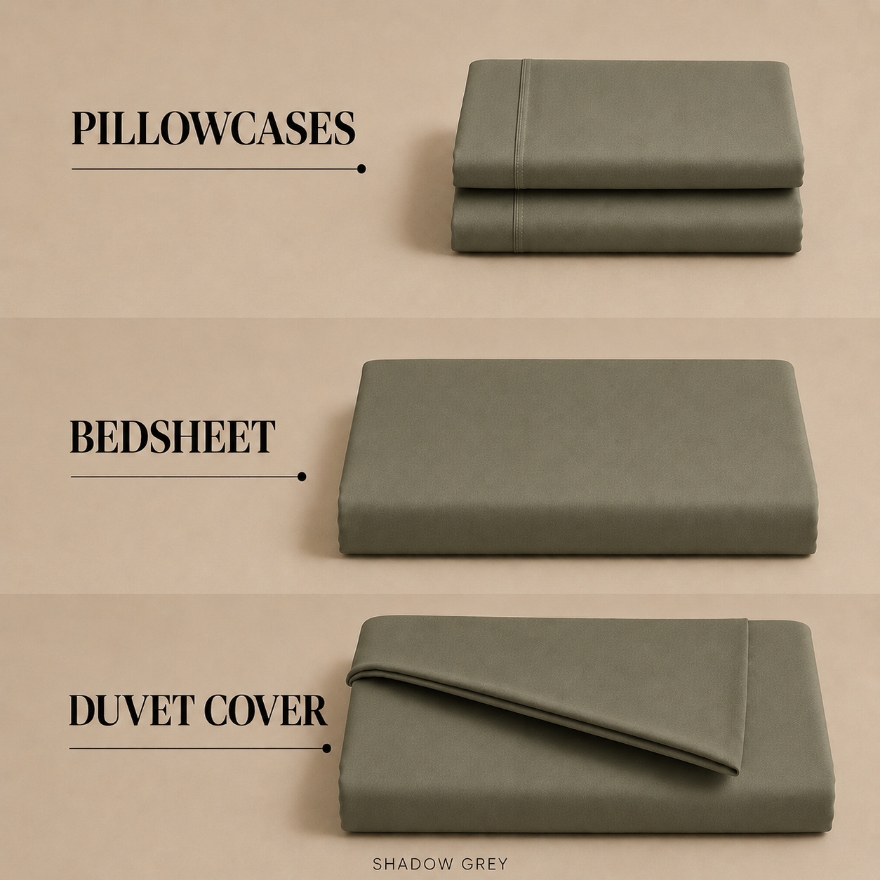 Bamboo Collection - Hazel Green | Duvet Cover with Pillowcases