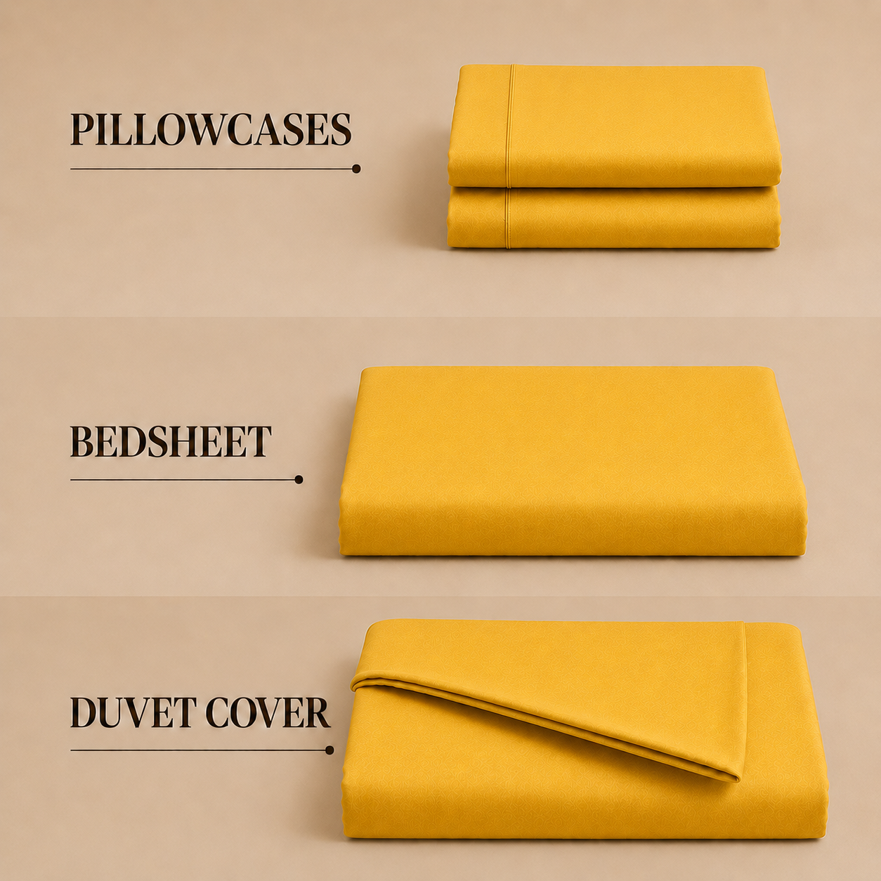 Bamboo Collection - Golden Hour | Duvet Cover with Pillowcases