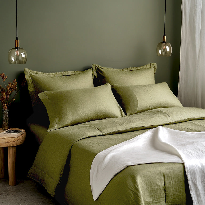 Linen Collection- Matcha Green