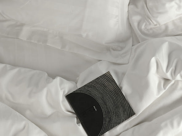 550 TC Stripes Collection - Pure Snow