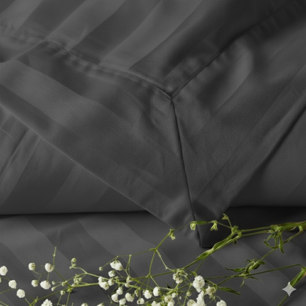 550 TC Stripes Collection - Dark grey