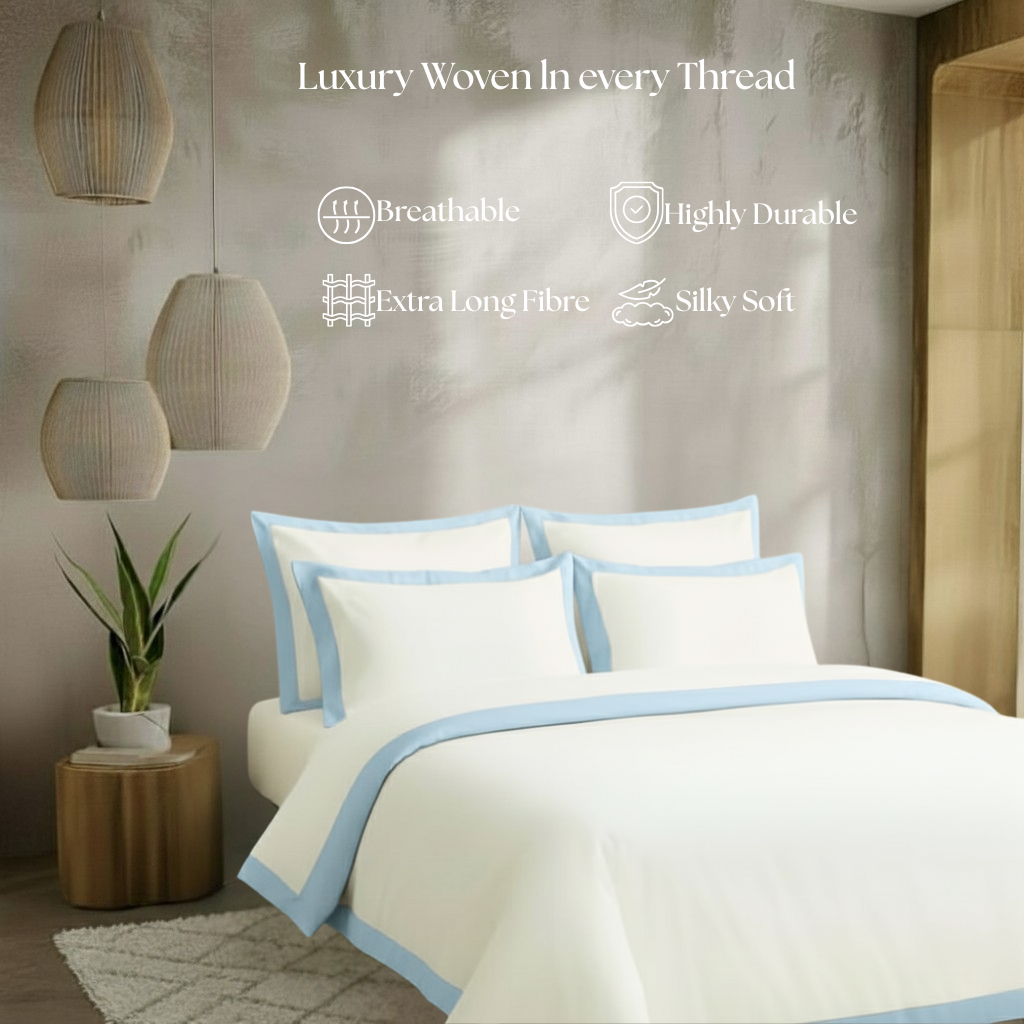 Egyptian Cotton - Border - Zen Classic Blue