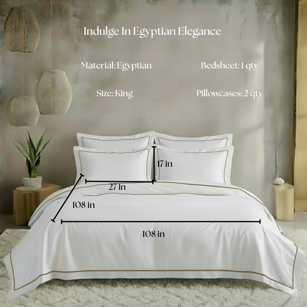 Egyptian Collection - Flat Piping - Zen’s Fine Taupe