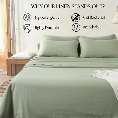 Linen Collection - Pistachio Green Dream