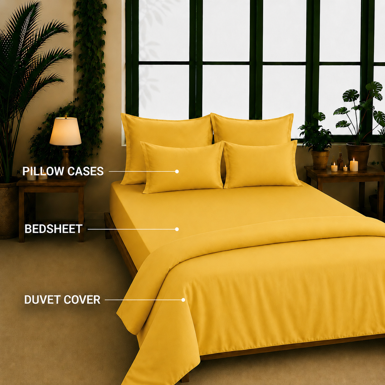 Bamboo Collection - Golden Hour | Duvet Cover with Pillowcases