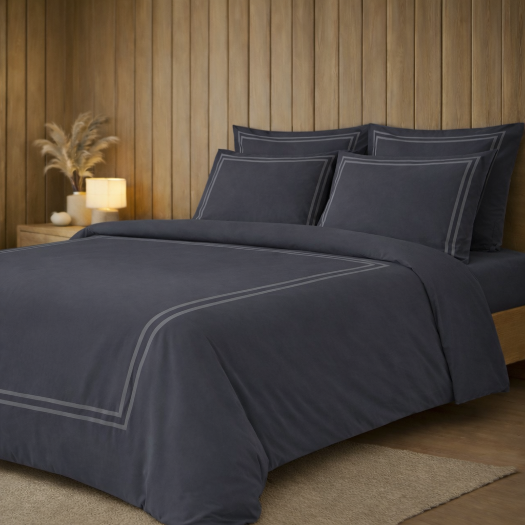 800 TC Pure Cotton Collection - Slate Grey
