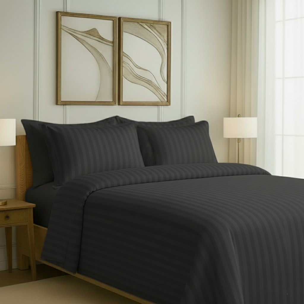 550 TC Stripes Collection - Dark grey