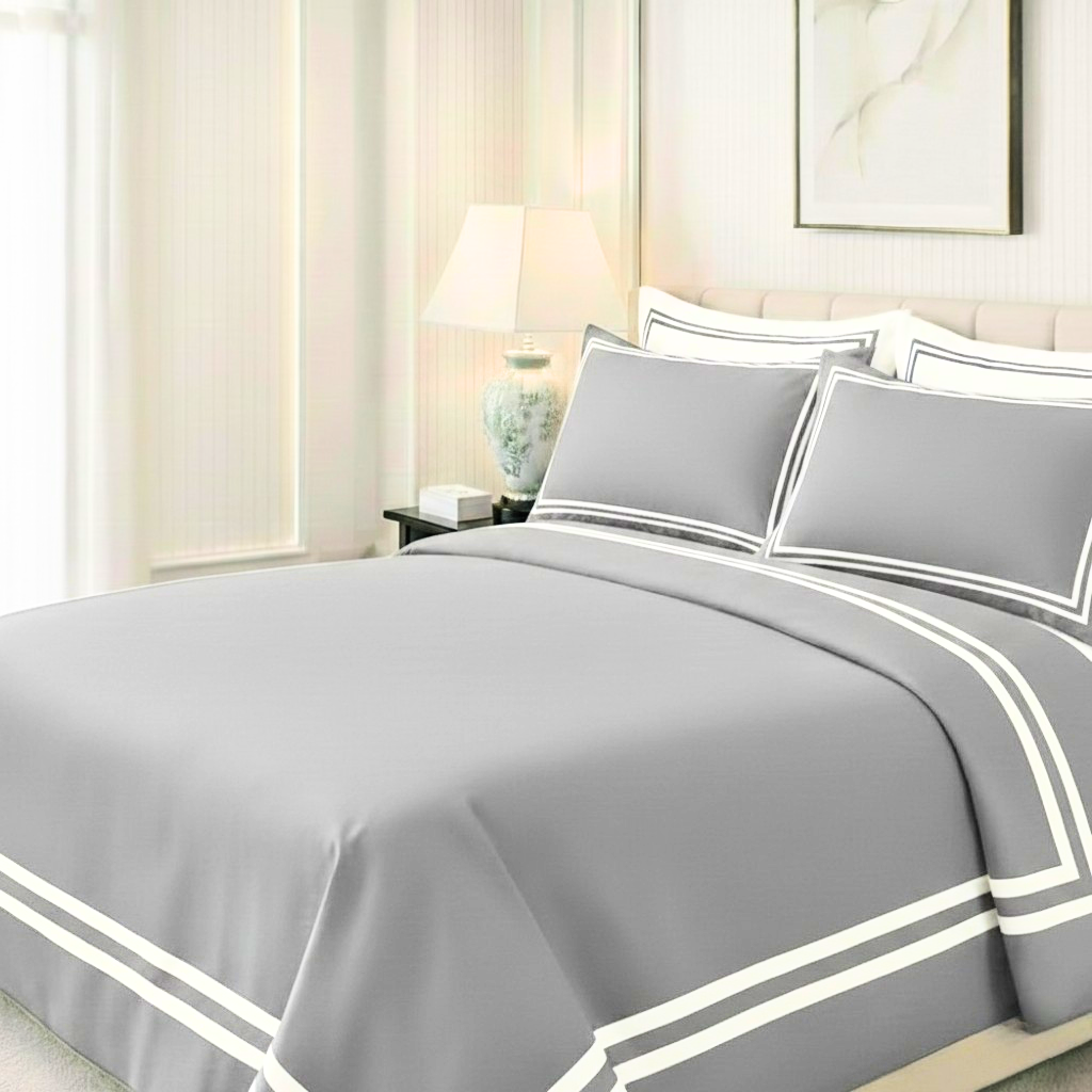600 TC Pure Cotton Collection - Pearl Grey