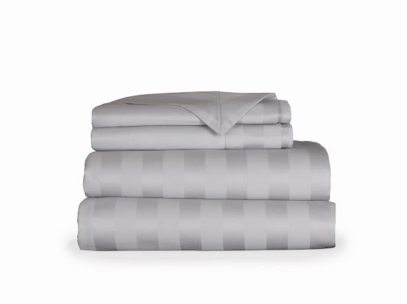 550 TC Stripes Collection - Silver Mist