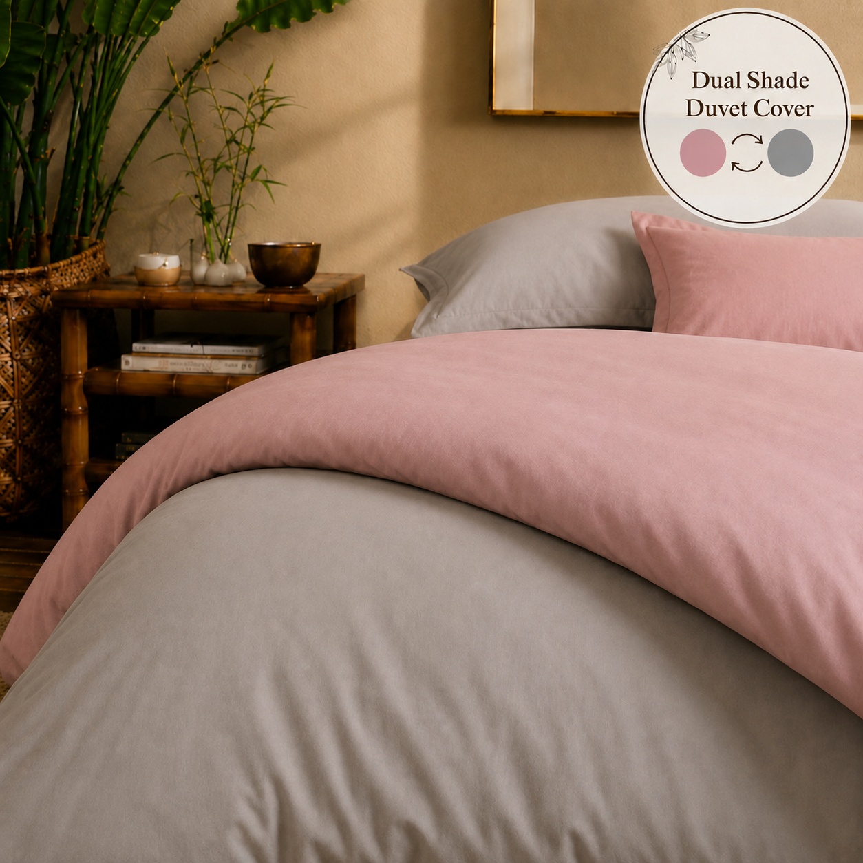Eucalyptus Collection - Duo Luxe - Rose Mist | Duvet Cover with Pillowcases