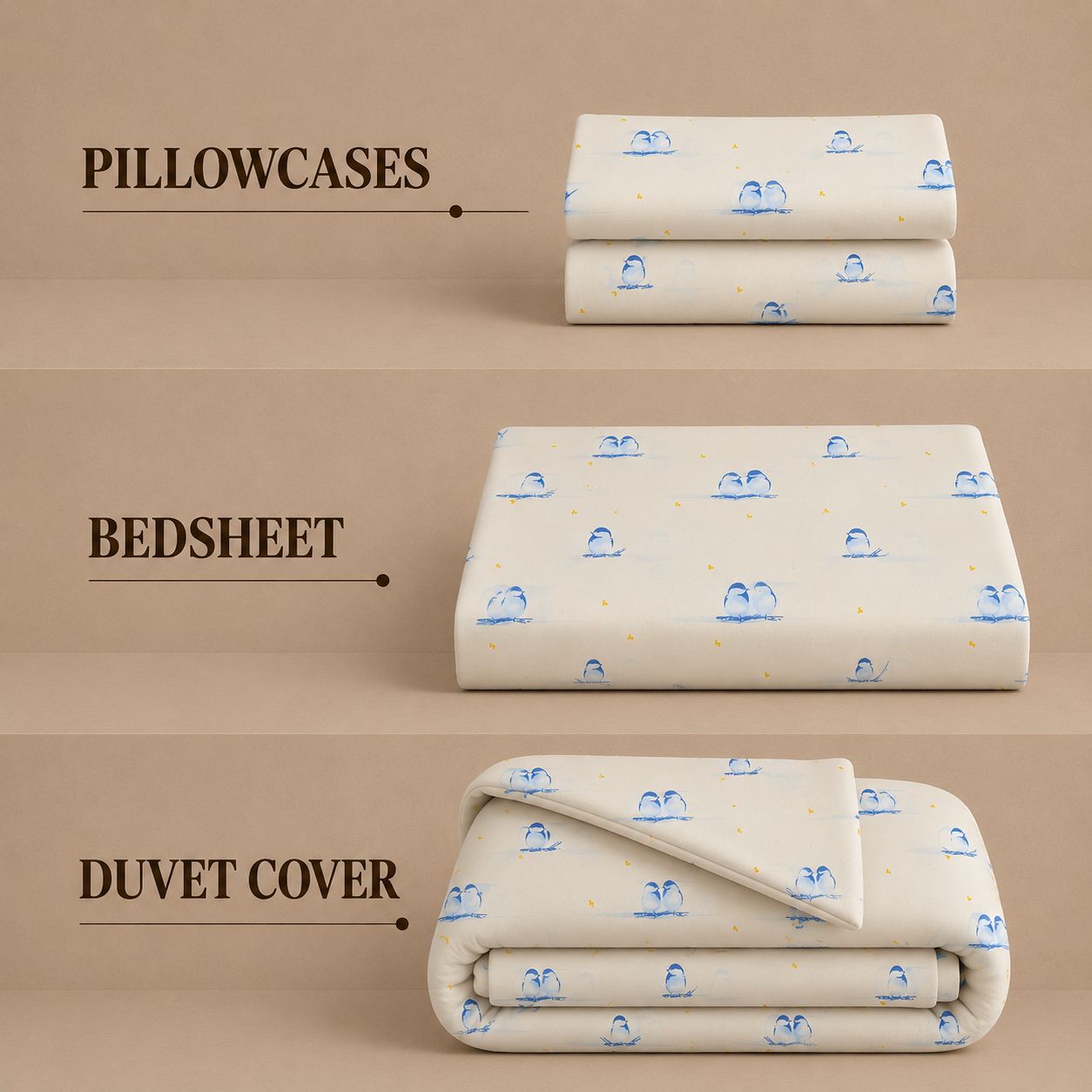 Kids Collection - Penguine Pals | Bedsheet with Pillowcases