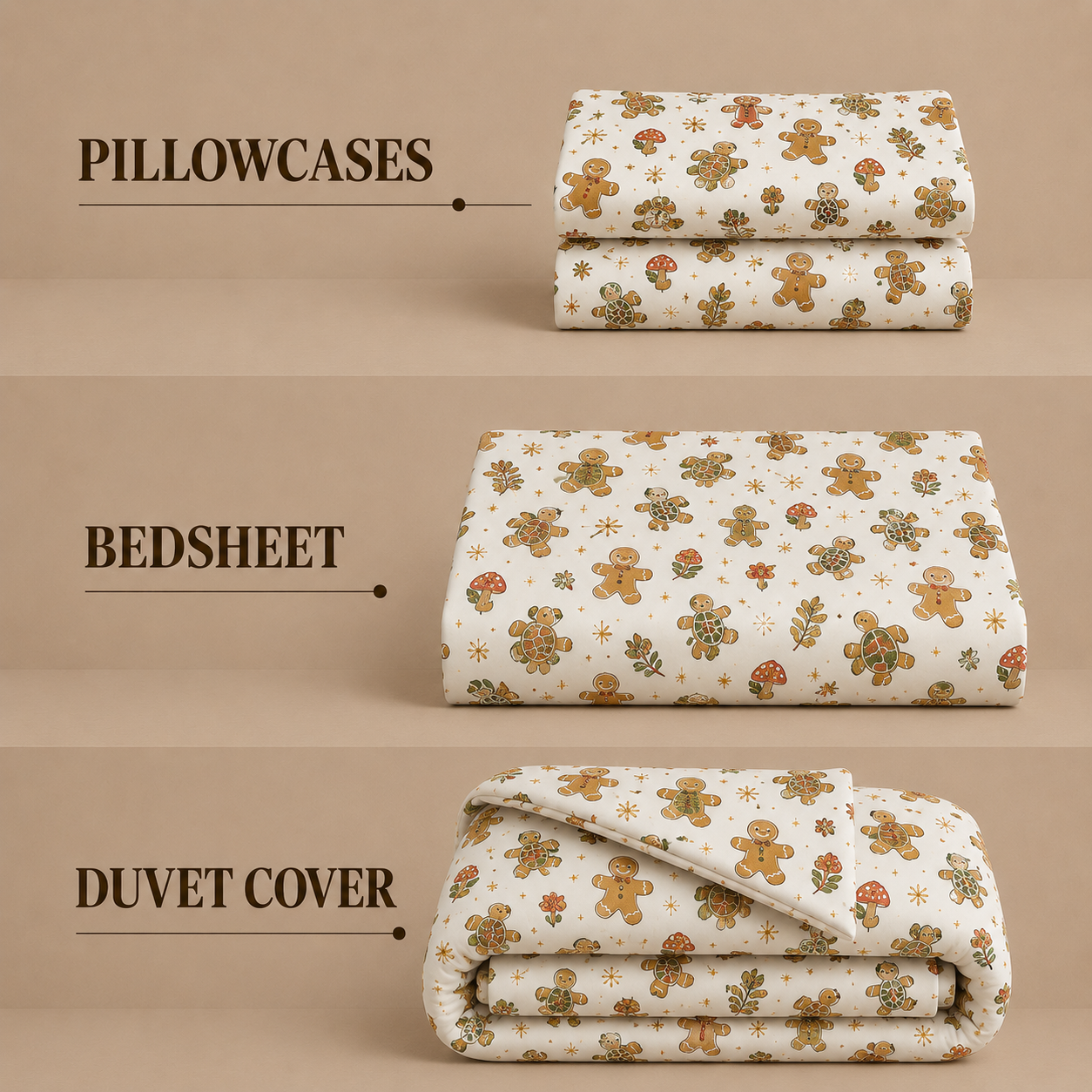 Kids Collection - White Christmas Wonder | Bedsheet with Pillowcases