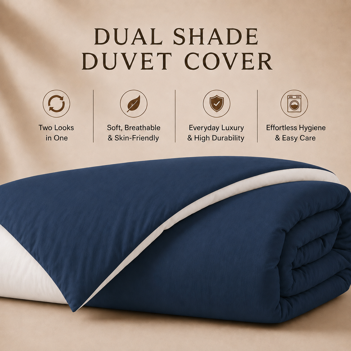 Bamboo Collection - Duo Luxe - Blue Pearl | Bedsheet & Duvet Cover with Pillowcases