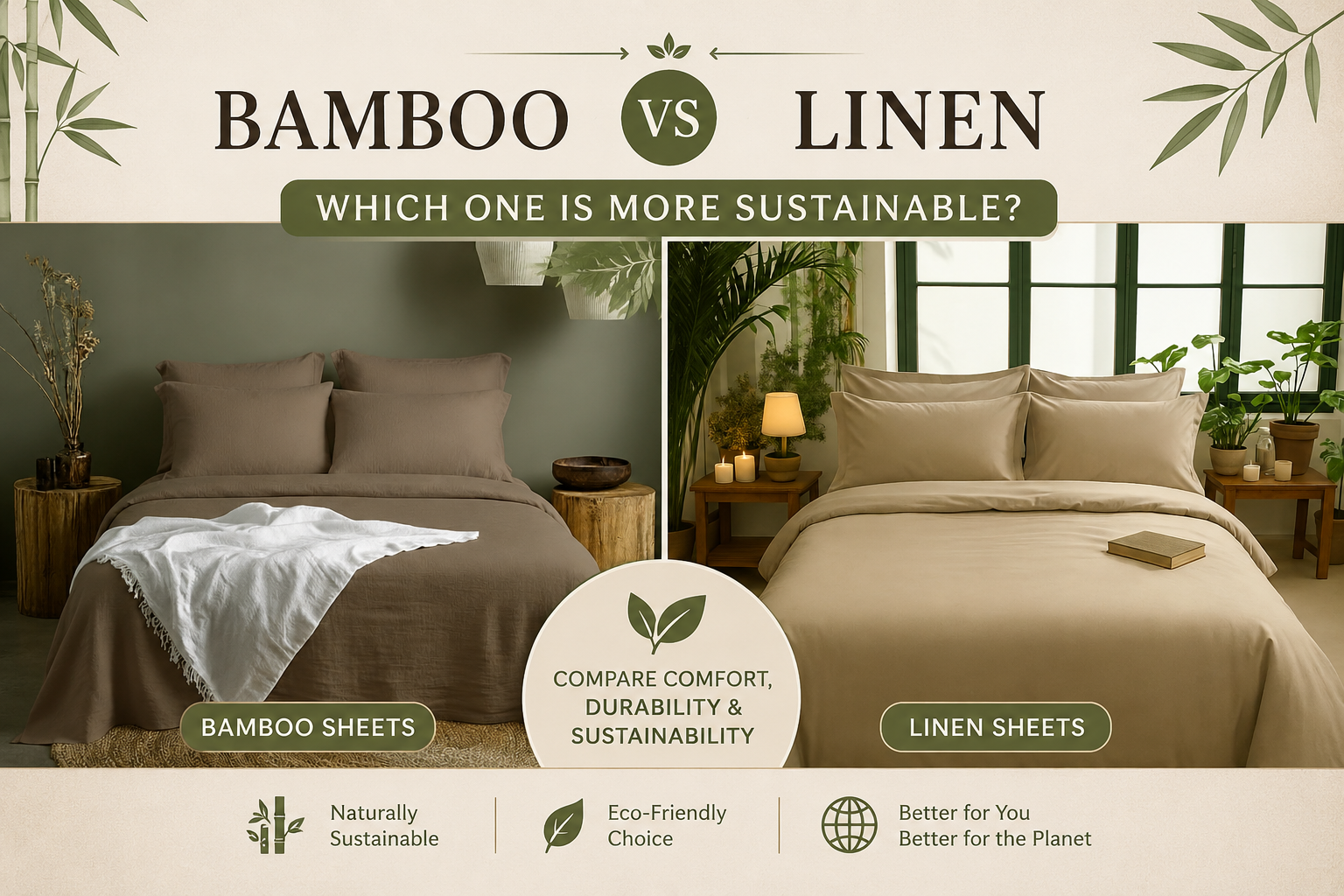 Bamboo vs Linen Sheets: Which One Is More Sustainable?