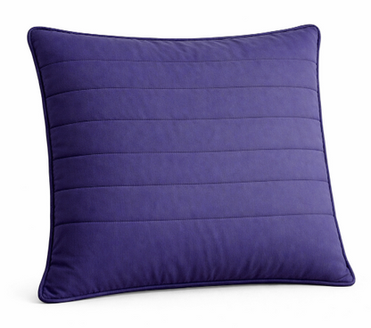 Indigo Grid Cushion Cover