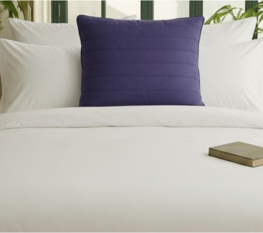 Indigo Grid Cushion Cover