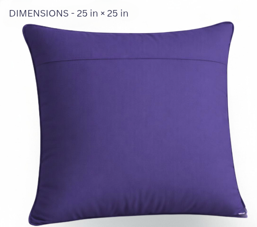 Indigo Grid Cushion Cover