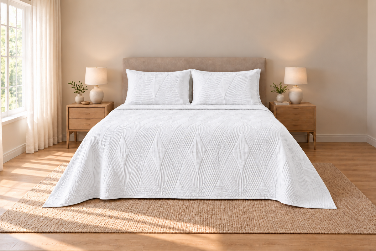 Premium Bedspread Collection - Snow White