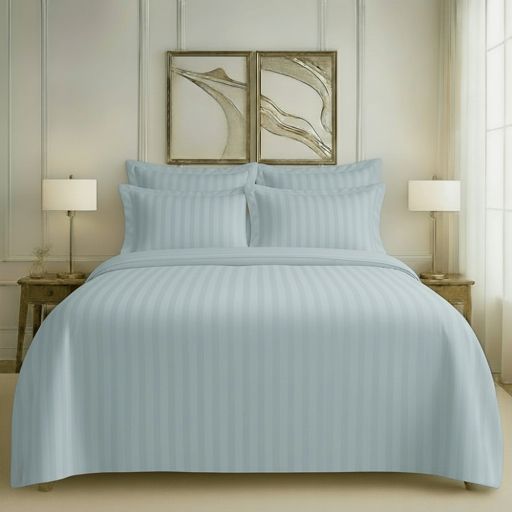 550 TC Stripes Collection - Sky Breeze