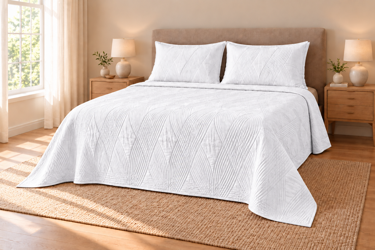 Premium Bedspread Collection - Snow White