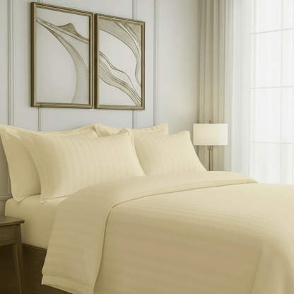 550 TC Stripes Collection - Lemon Whisper