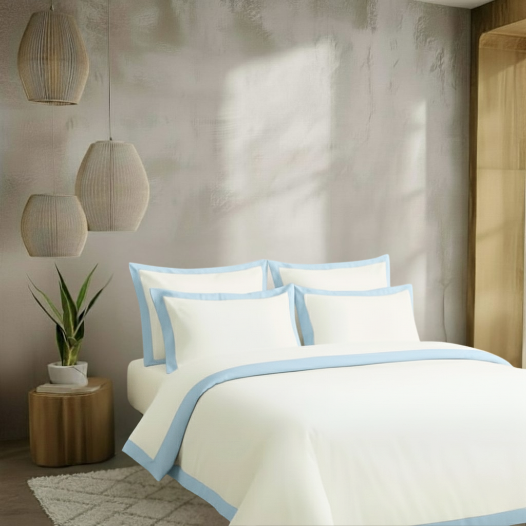 Egyptian Cotton - Border - Zen Classic Blue