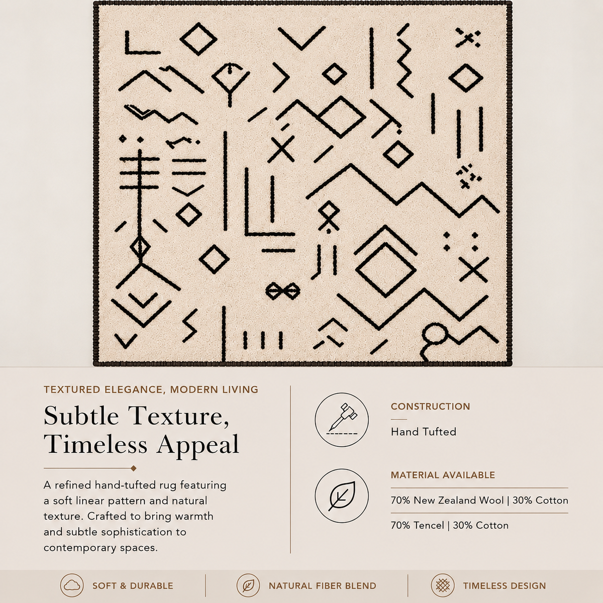 Nomad lines rug