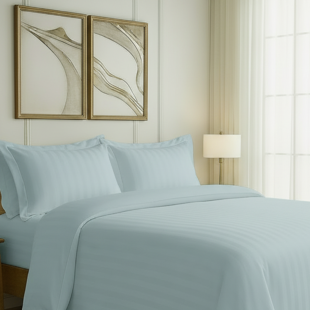 550 TC Stripes Collection - Sky Breeze