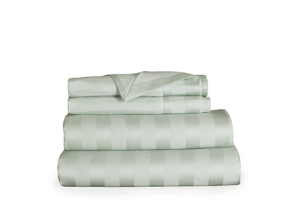 550 TC Stripes Collection - Sage Serenity