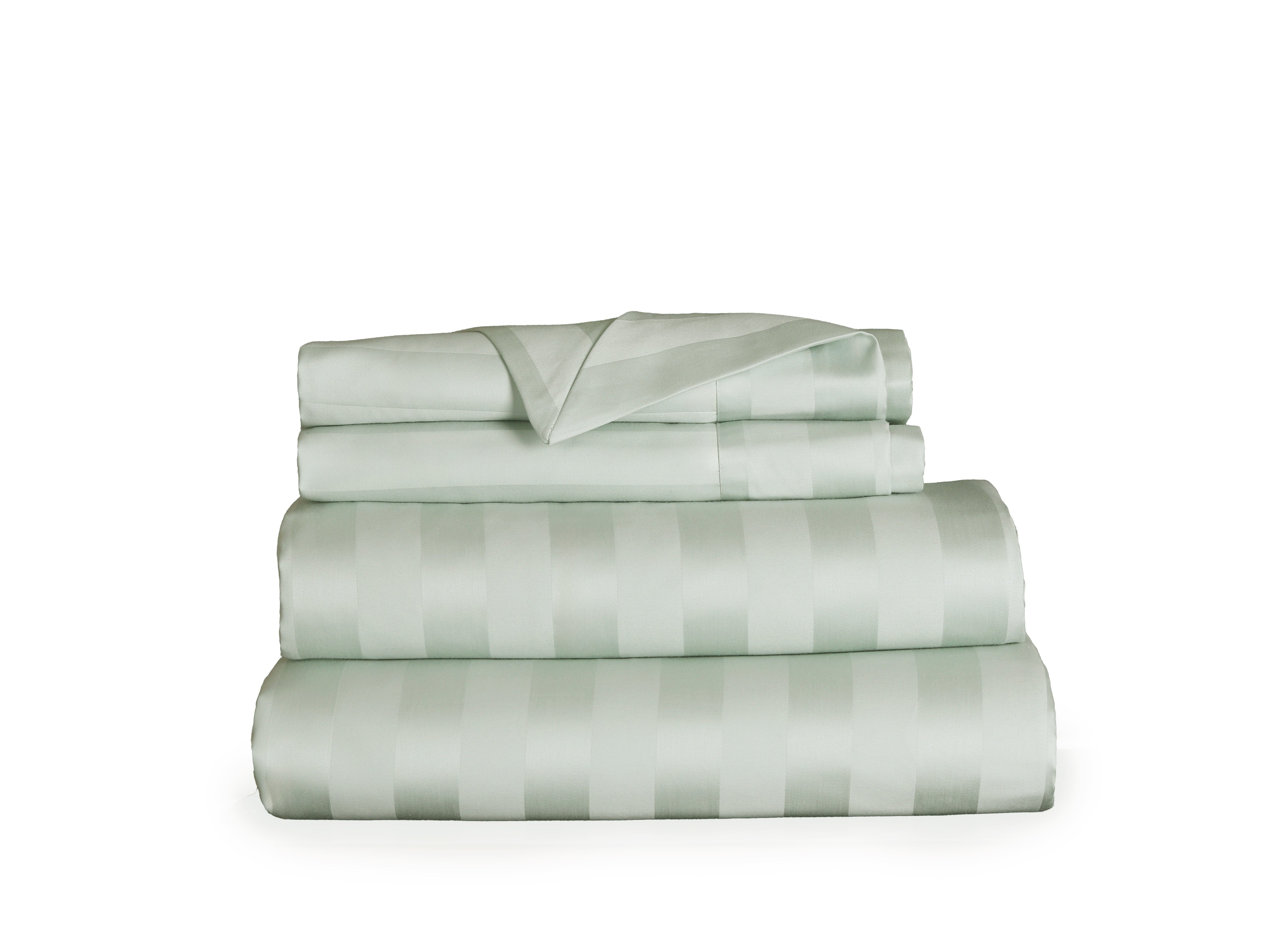 550 TC Stripes Collection - Sage Serenity