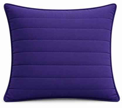 Indigo Grid Cushion Cover