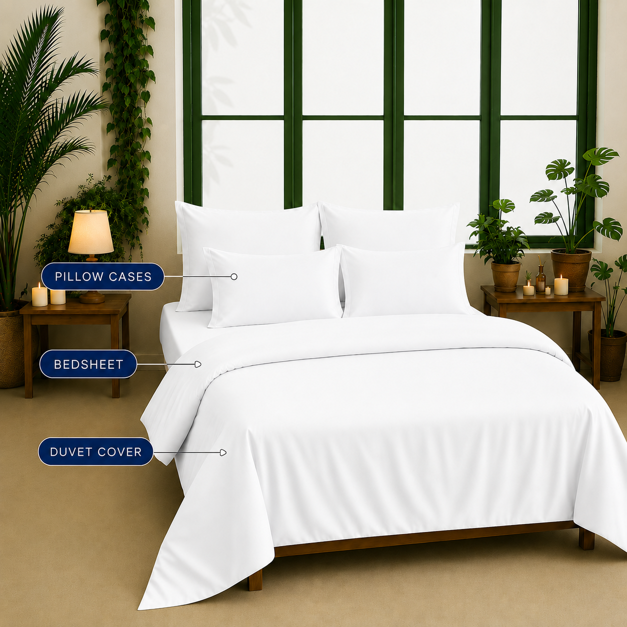 Bamboo Collection - Mother of Pearl | Duvet Cover with Pillowcases