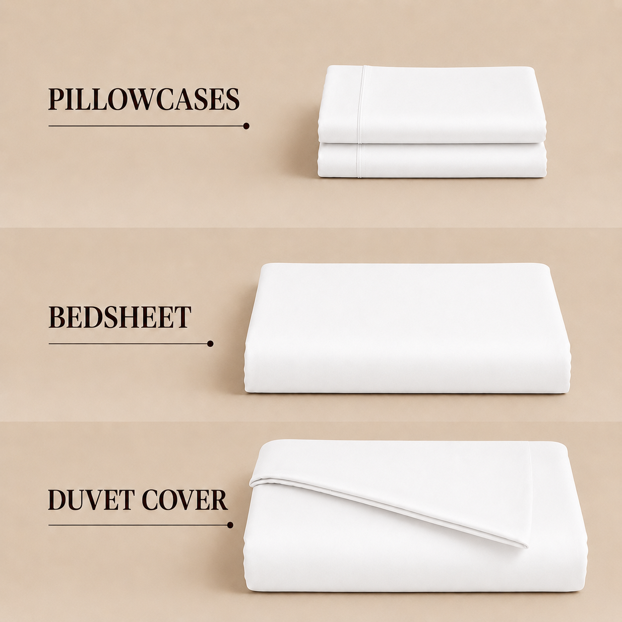 Eucalyptus Collection - Coconut White | Duvet Cover with Pillowcases