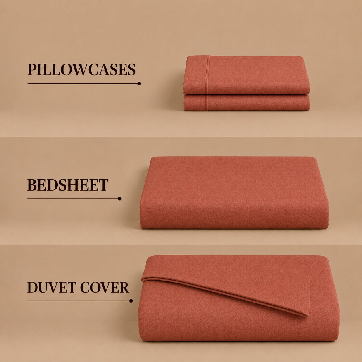 Linen Collection - Autumn Ember | Duvet Cover with Pillowcases