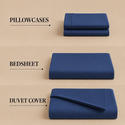 Eucalyptus Collection - Twilight Blue | Duvet Cover with Pillowcases