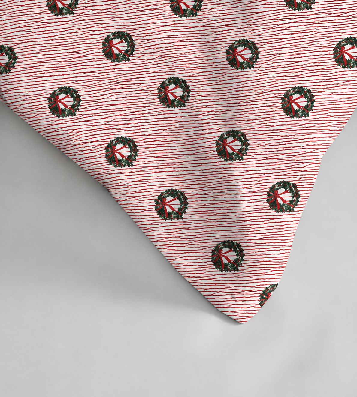 Kids Collection - Red Bow Stripes | Duvet Cover with Pillowcases