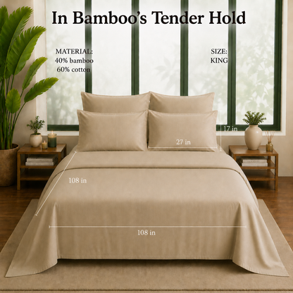 Bamboo Collection - Warm Taupe | Duvet Cover with Pillowcases
