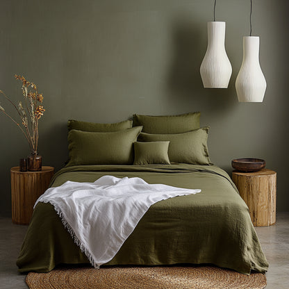 Linen Collection - Forest Green