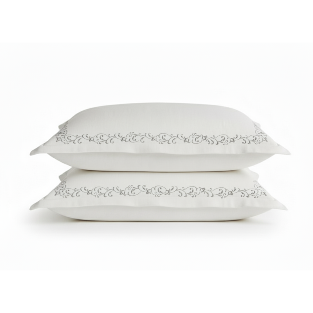Designer Pillowcases Collection - Silver Mist