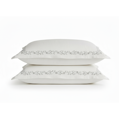 Designer Pillowcases Collection - Silver Mist