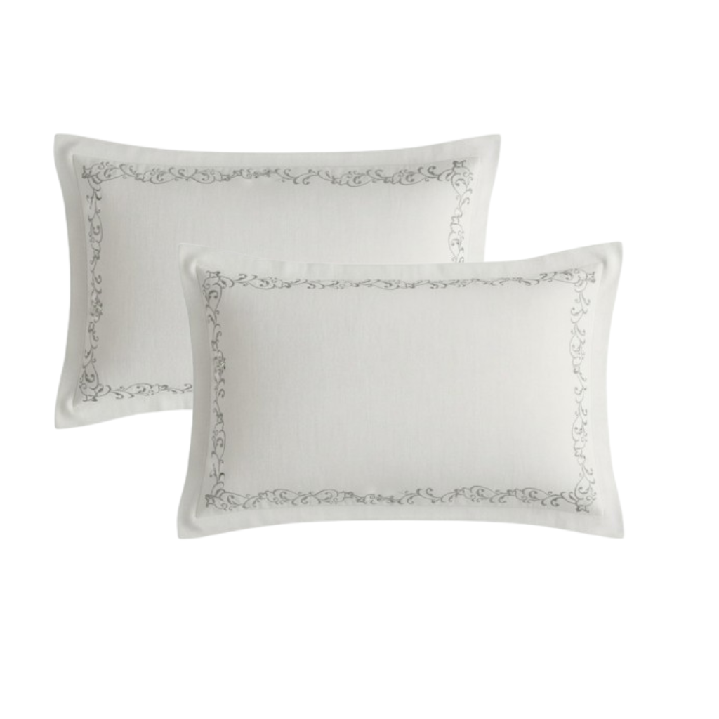 Designer Pillowcases Collection - Silver Mist
