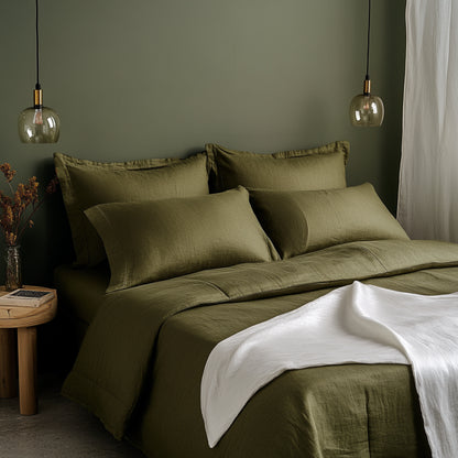Linen Collection - Forest Green