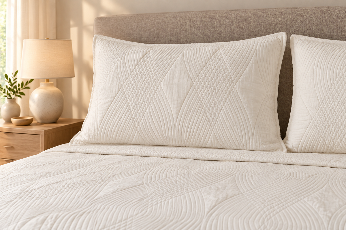 Premium Bedspread Collection - Ivory