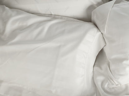 550 TC Stripes Collection - Pure Snow