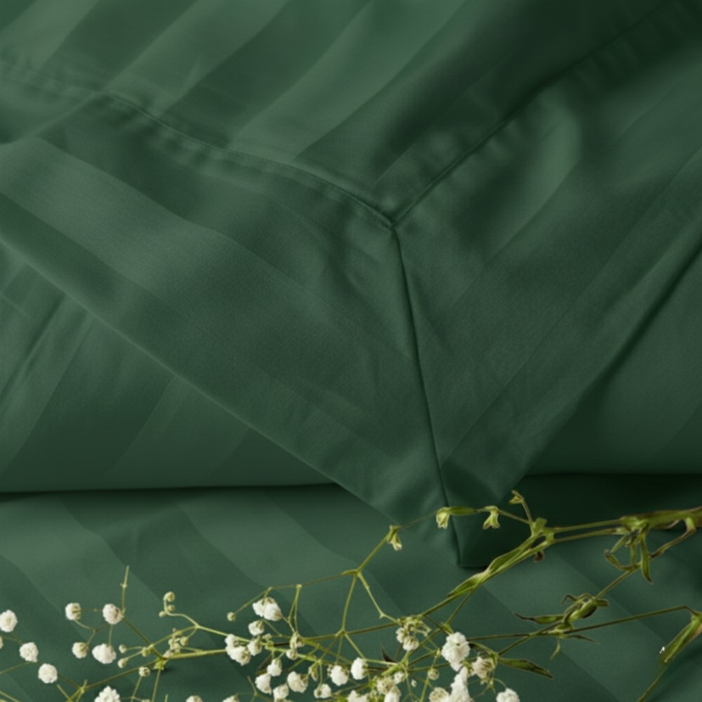 550 TC Stripes Collection - Emerald Green