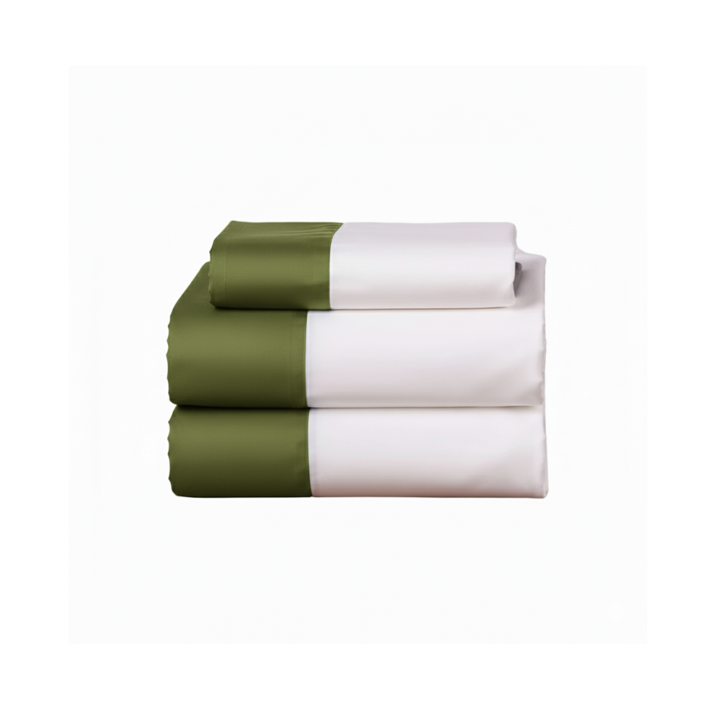 Egyptian Cotton - Border - Zen Classic Olive Green
